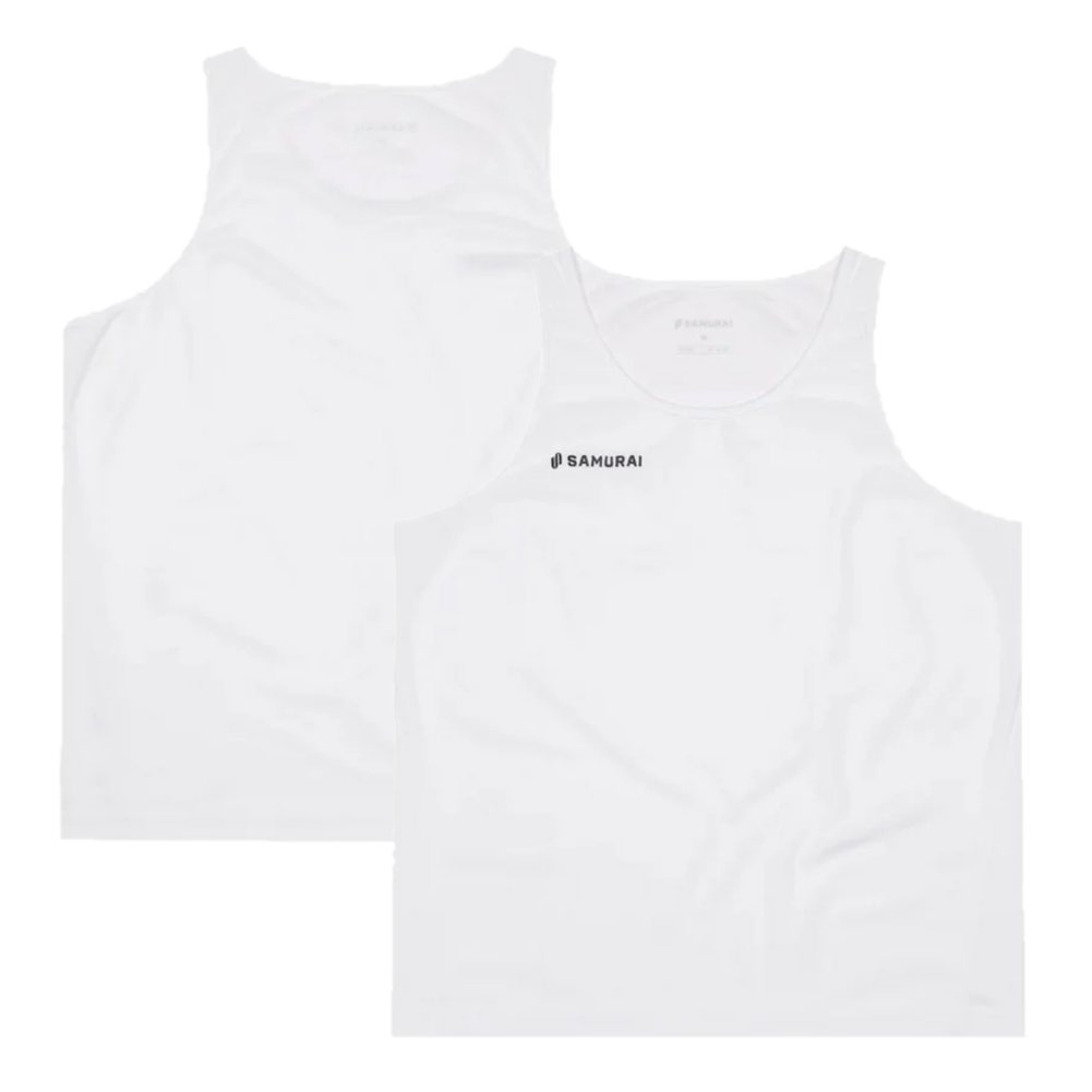 10x Samurai Rugby Men's White Training Vests RRP £30 Only £3.00 + VAT each