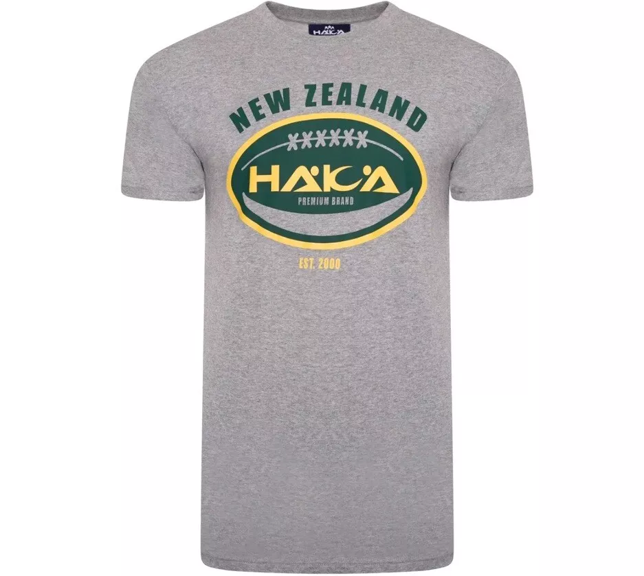 20x Haka Rugby Men's T-Shirt Grey/Green RRP £30 Our Price Only £2.50
