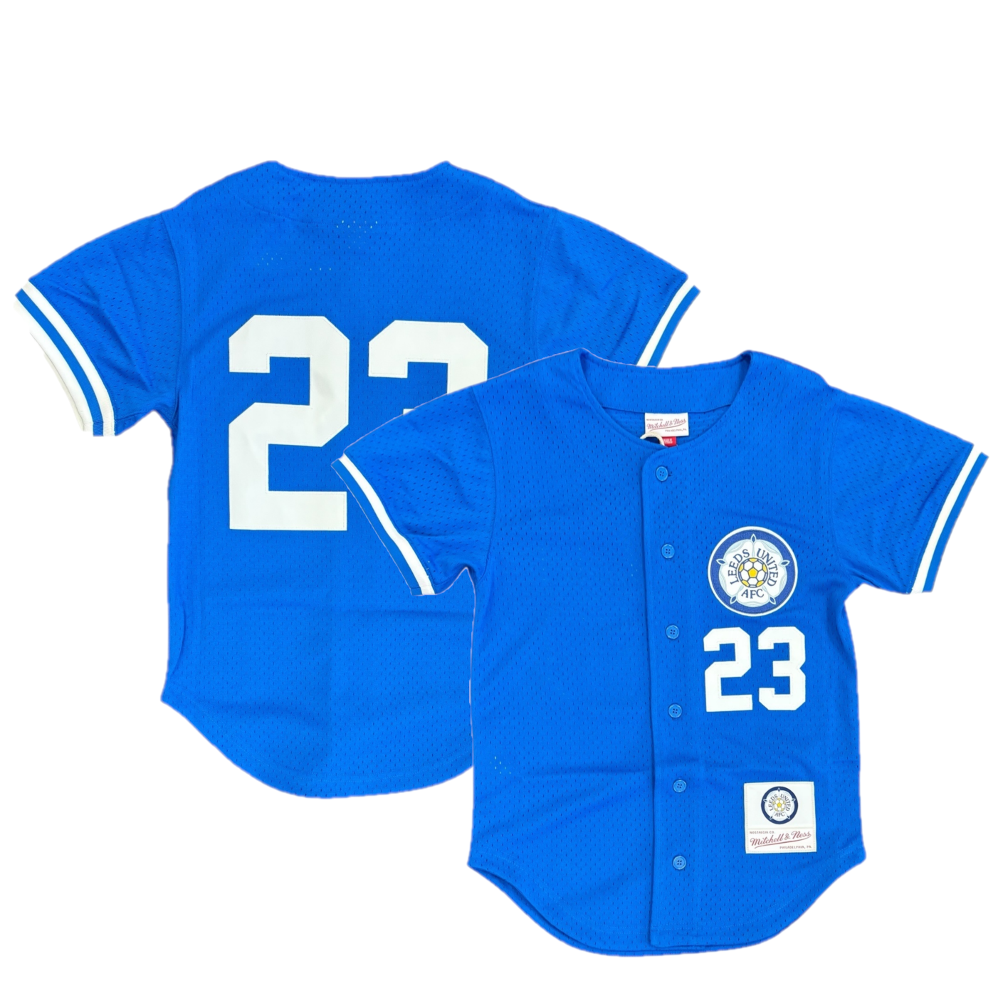 LAST 11X LEEDS MITCHELL & NESS JERSEYS FOOTBALL, £10 EACH, PACK PRICE £110