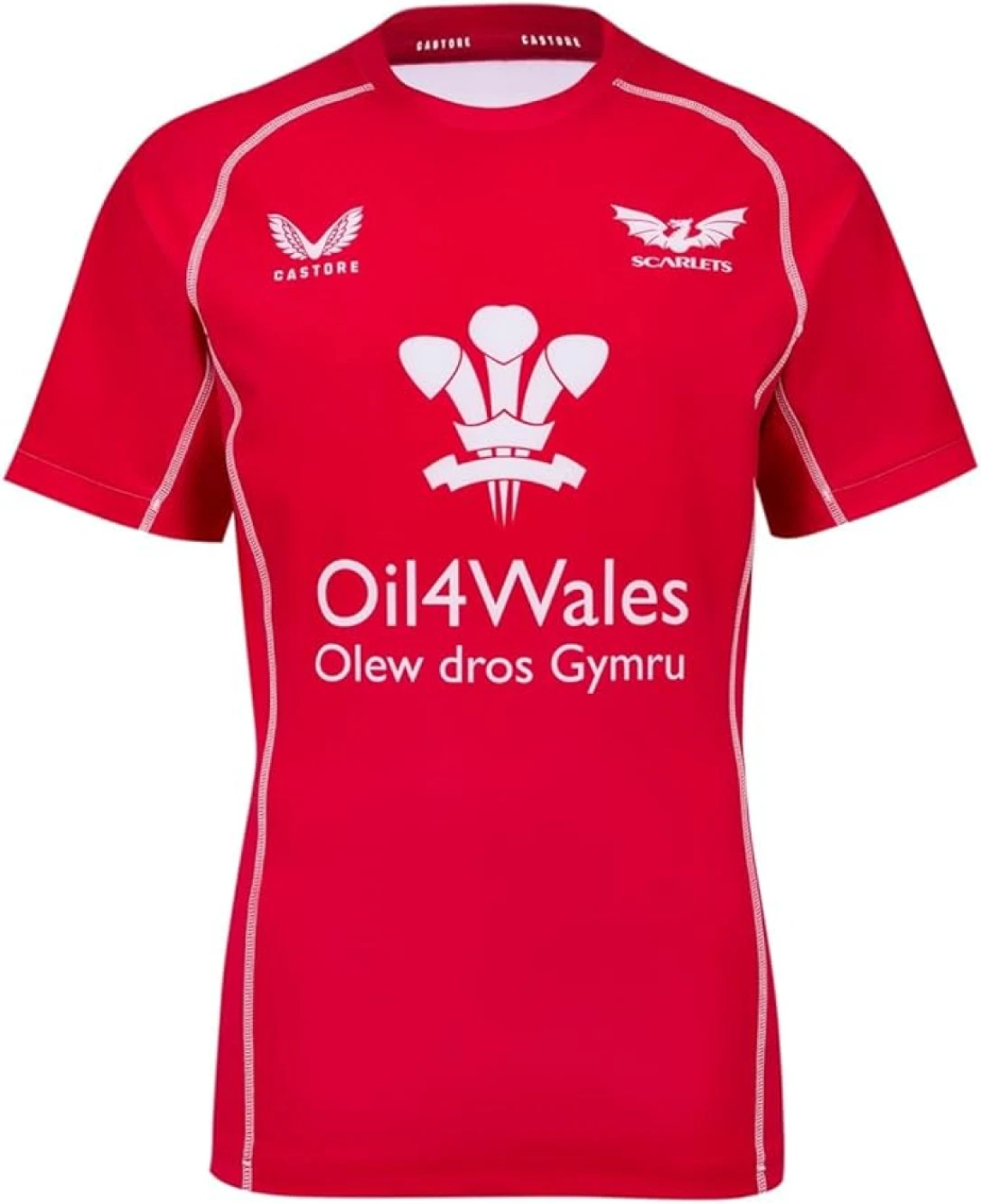 8x Scarlets Men's Red Jersey Castore Scrummage Shirt RRP £80 Only £15 + VAT Each