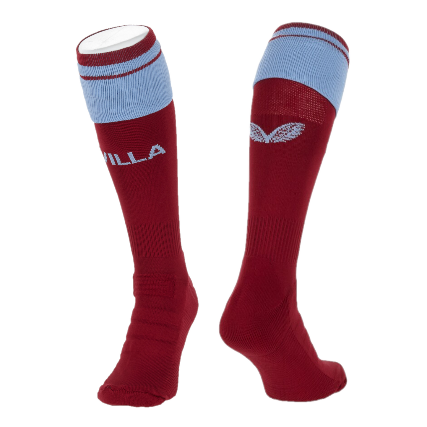 20x Aston Villa Kids Castore Home Football Socks RRP £12 Only £1.50 each