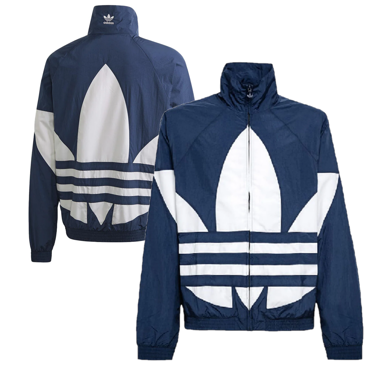 15X ADIDAS ORIGINALS MEN'S LARGE LOGO BLUE JACKET, £25 EACH, RRP £120, PACK PRICE £375