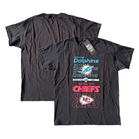 15x NFL Chiefs vs Dolphins Games Kids T-Shirt RRP £20 Only £2.00 each