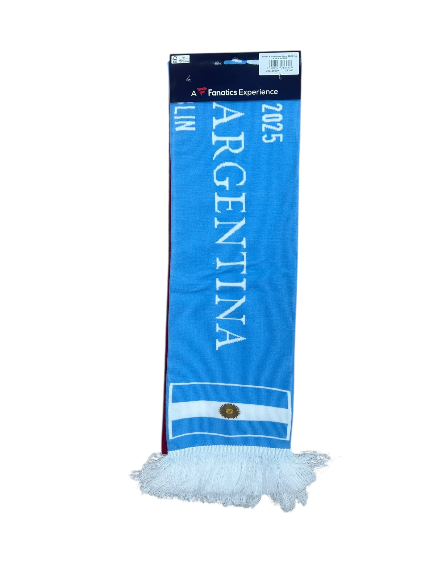 20x British & Irish Lions vs Argentina 1888 Cup Rugby Fanatics Scarf RRP £22 Only £1 + VAT Each