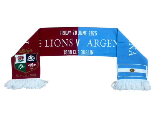 20x British & Irish Lions vs Argentina 1888 Cup Rugby Fanatics Scarf RRP £22 Only £1 + VAT Each