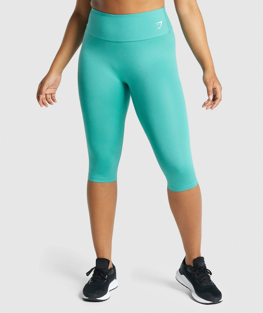 20x Gymshark Cropped Training Leggings Teal RRP £25 Only £6.95 each