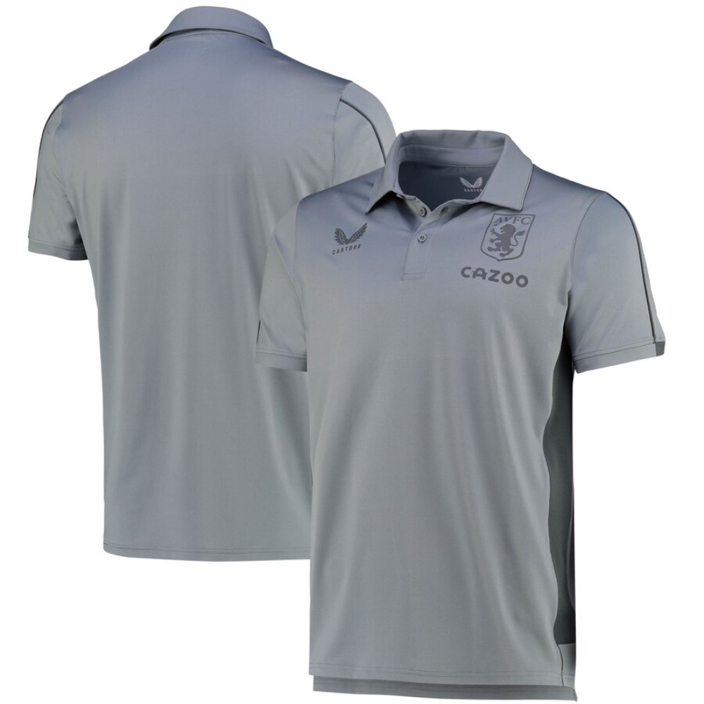 5x Aston Villa Kids Football Training Polo Grey RRP £30 Only £4.95 each