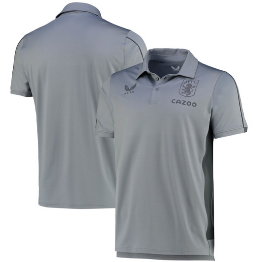 5x Aston Villa Kids Football Training Polo Grey RRP £30 Only £4.95 each