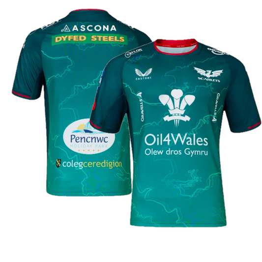 10x Scarlets Rugby Men's Castore Away Jersey RRP £80 Only £17.50 each