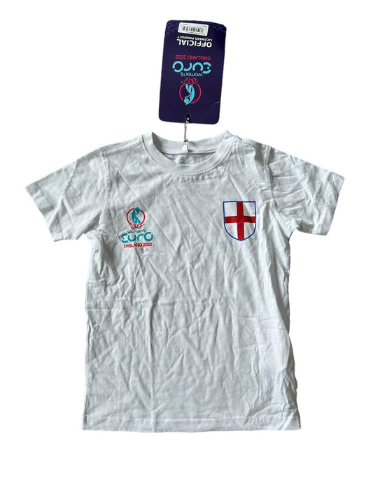 79x Football Euro 2022 England Kids White T-Shirt RRP £20 Only 60p each