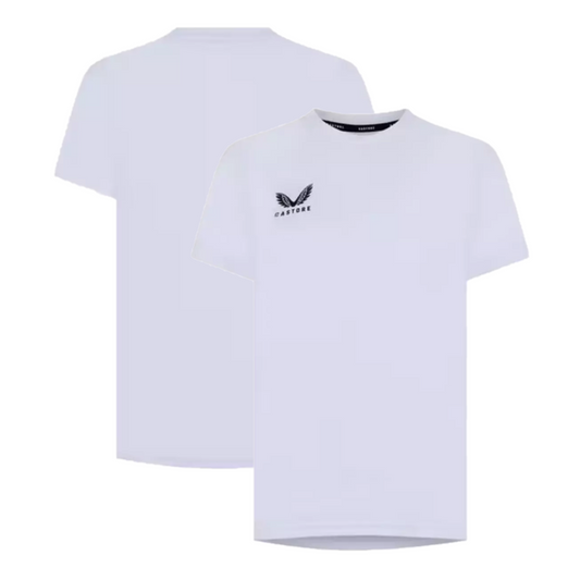 20x Castore Kids Poly Training T-Shirt White RRP £30 Only £3.95 each