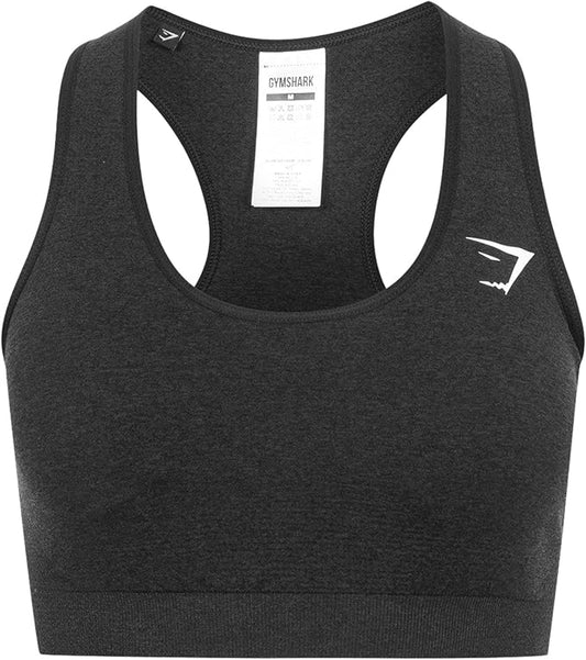 25x Gymshark Vital Seamless Sports Bra Black Marl RRP £30 Only £6.95 each