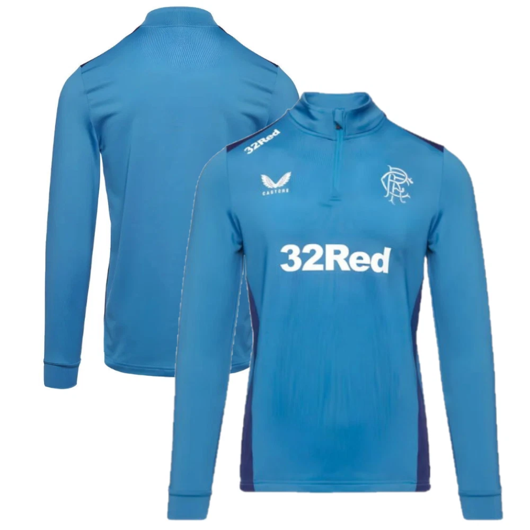 5x Rangers Football 1/4 Zip Top Men's Castore Players Training Midlayer Top RRP £75 Only £10 + VAT Each
