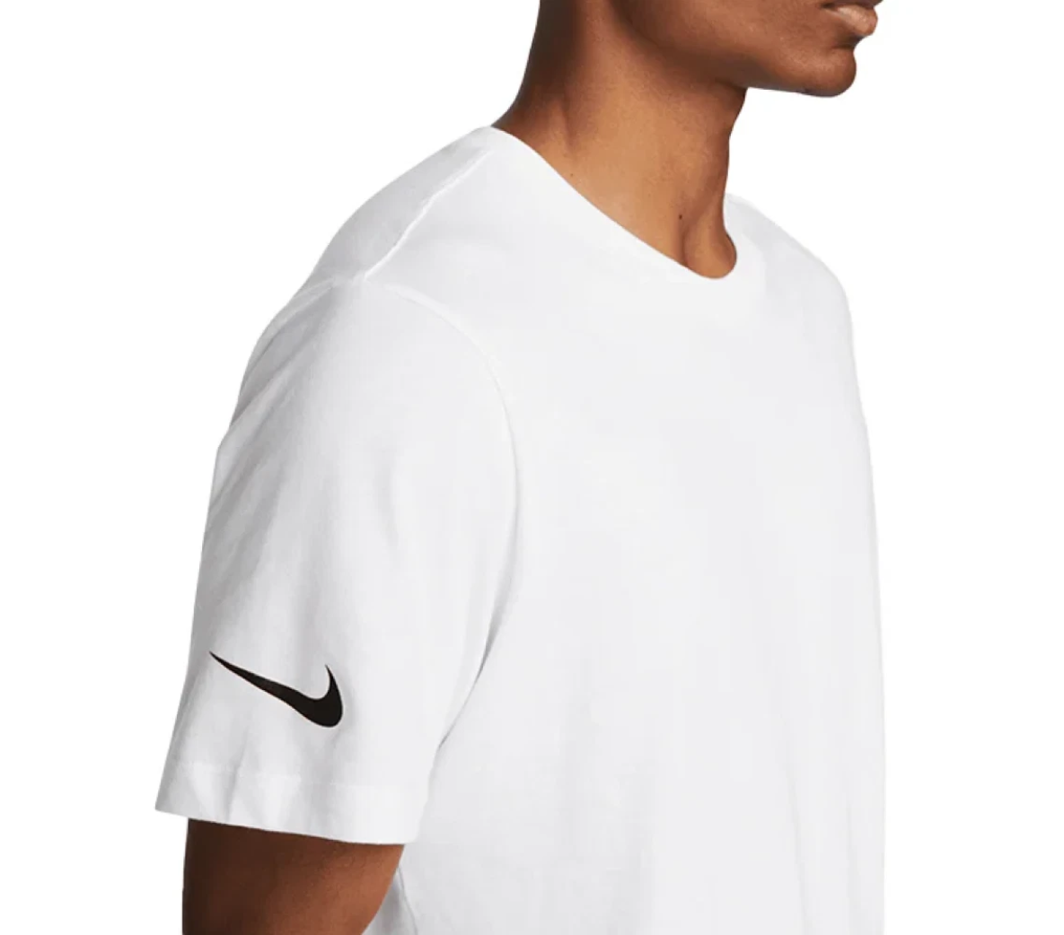 5x Nike Team Men's T-Shirt White Park Oversized Plain Top RRP £25 Only £6 + VAT Each