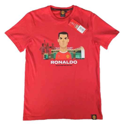 5x Manchester United Men's T-Shirt Stanley Chow Ronaldo Football Top RRP £25 Only £3 + VAT Each