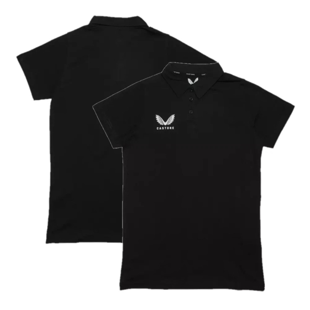 5x Castore Women's Polo Shirt Cotton Poly Leisure Black Training Top RRP £30 Only £5 + VAT Each