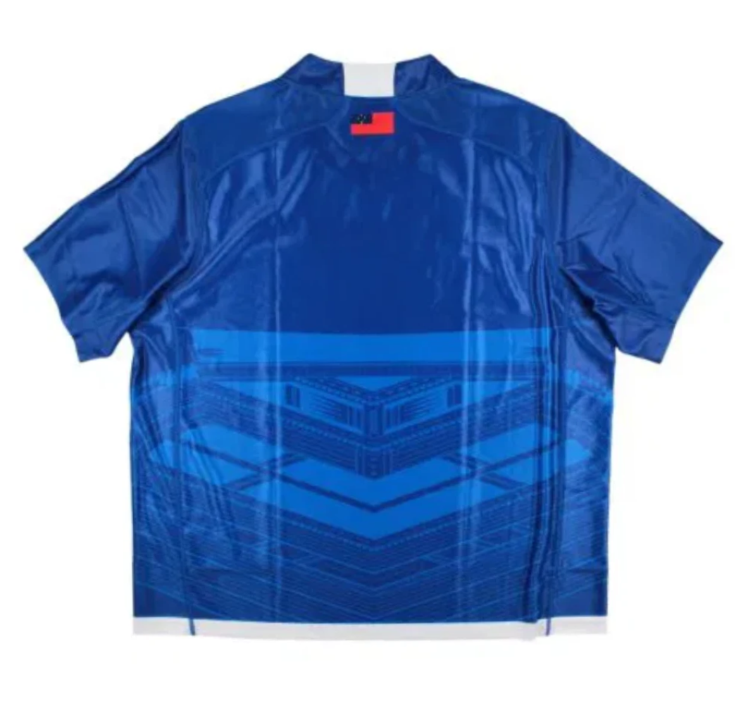 5x Samoa Men's Rugby Shirt Castore Blue RWC 2023 Home Jersey RRP £80 Only £15 + VAT Each