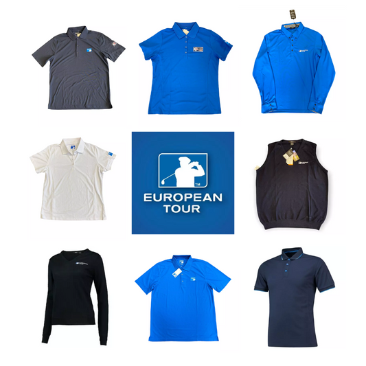 50x European Tour Adults Golf Clothing Parcel Our Price Only £5.00 + VAT per Unit