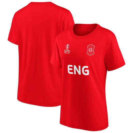 65x England Womens Lionesses Football Euro Red T-Shirt RRP £22 Only £1.00 each