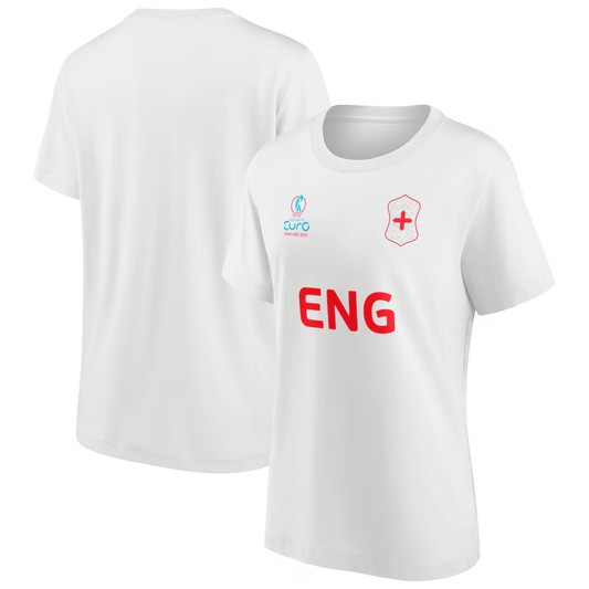 144x England Womens Lionesses Football Euro White T-Shirt RRP £22 Only £1.00 each