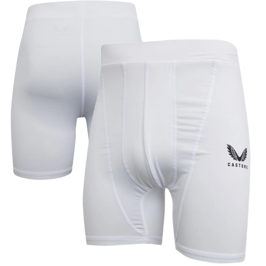 5x Castore Men's Baselayer Shorts White Training Shorts RRP £35 Only £5 + VAT Each