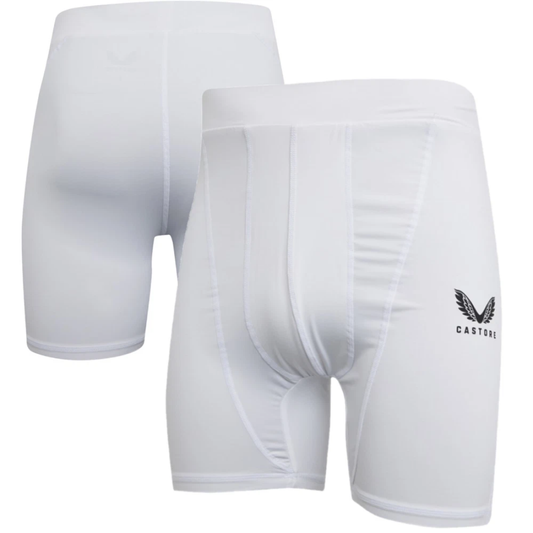 5x Castore Men's Baselayer Shorts White Training Shorts RRP £35 Only £5 + VAT Each