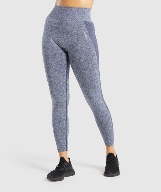 35x Gymshark Flex High Waisted Leggings Navy Marl RRP £45 Only £9.95 each