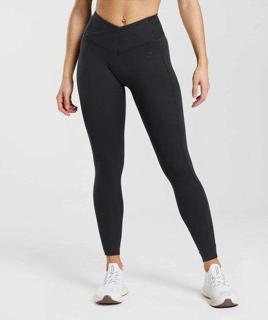 10x Gymshark Crossover Leggings Black RRP £40 Only £9.95 each