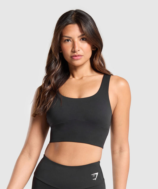 9x Gymshark Longline Sports Bra Black RRP £35 Only £7.95 each