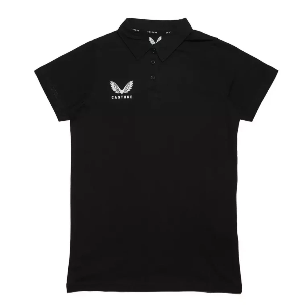 5x Castore Women's Polo Shirt Cotton Poly Leisure Black Training Top RRP £30 Only £5 + VAT Each