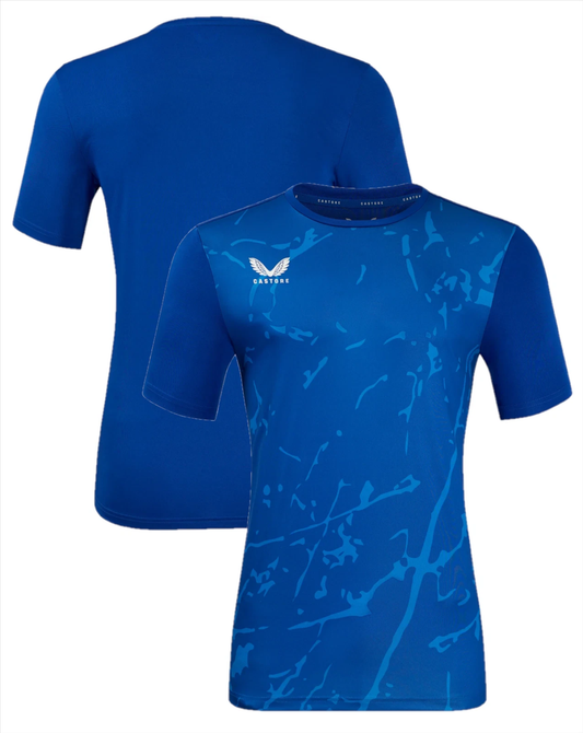 5x Castore Women's Training T-Shirt Blue Marble Performance Top RRP £35 Only £5 + VAT Each