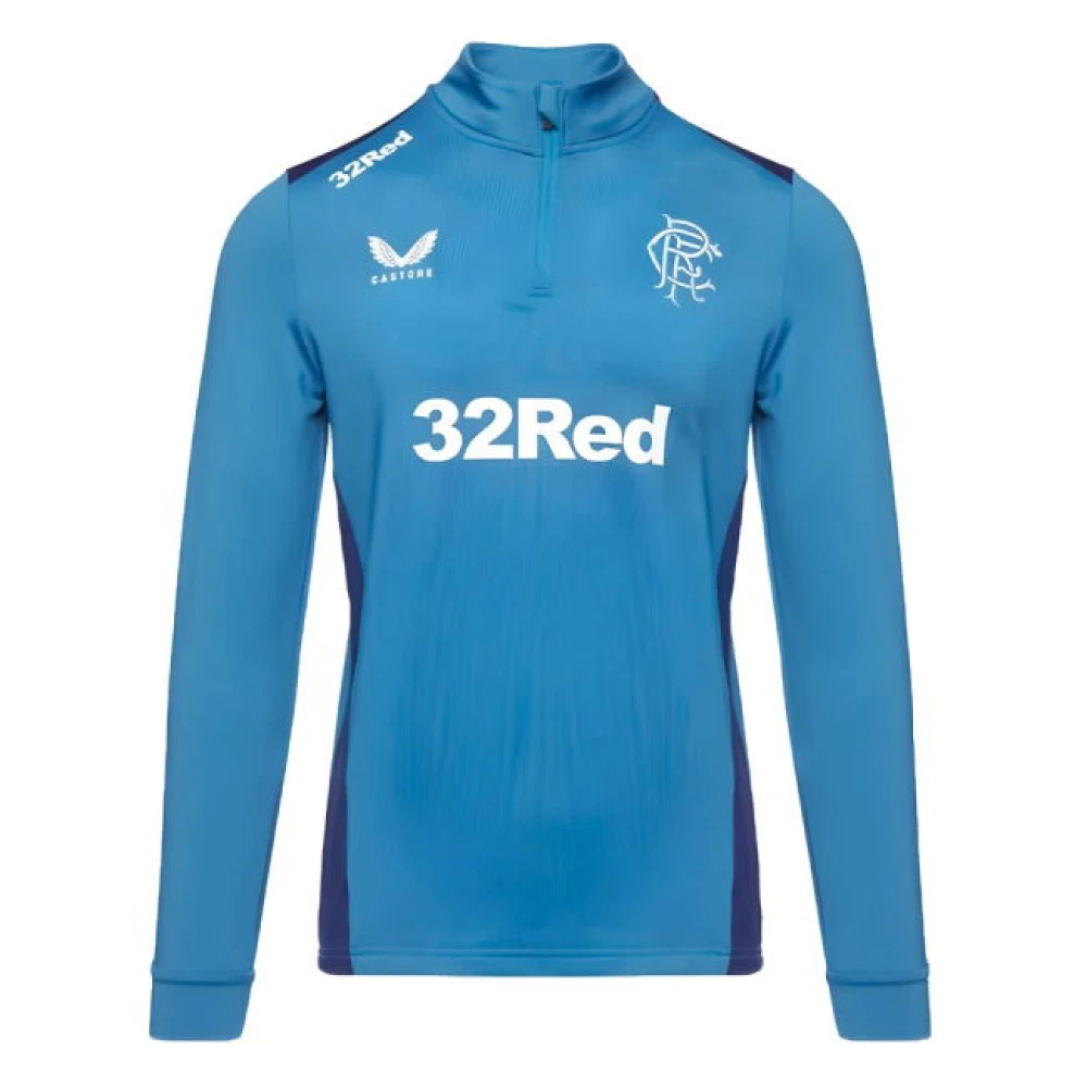5x Rangers Football 1/4 Zip Top Men's Castore Players Training Midlayer Top RRP £75 Only £10 + VAT Each