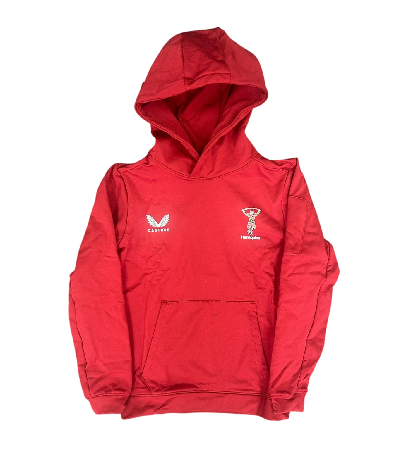 5x Harlequins Kid's Rugby Hoodie Red Tech Fleece Castore Training Top RRP £50 Only £10