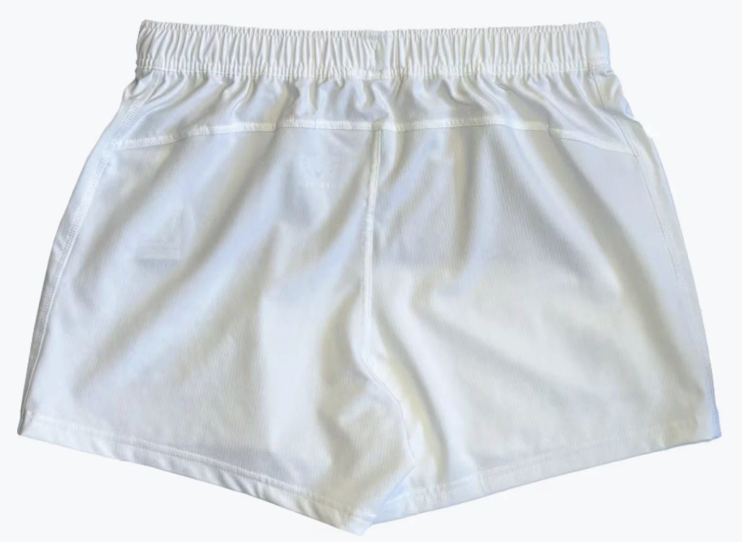 5x Manu Samoa Men's Pro Rugby Home White Castore Shorts RRP £65 Only £8 + VAT each