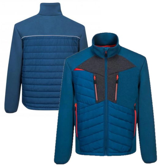 5x Portwest Men's Baffle Jacket Metro Blue DX4 Hybrid Baffle Workwear Top RRP £80 Only £12 + VAT Each