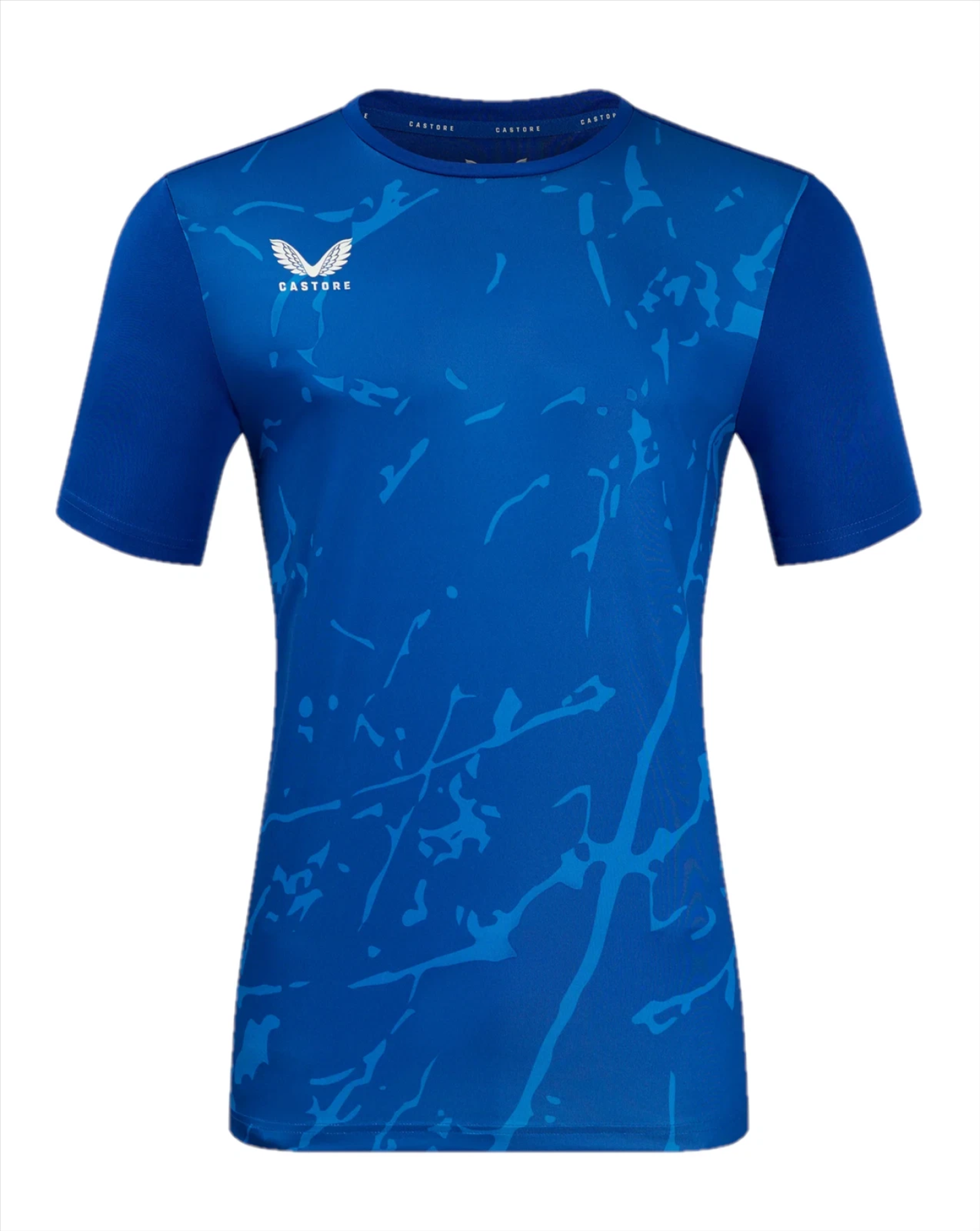 5x Castore Women's Training T-Shirt Blue Marble Performance Top RRP £35 Only £5 + VAT Each