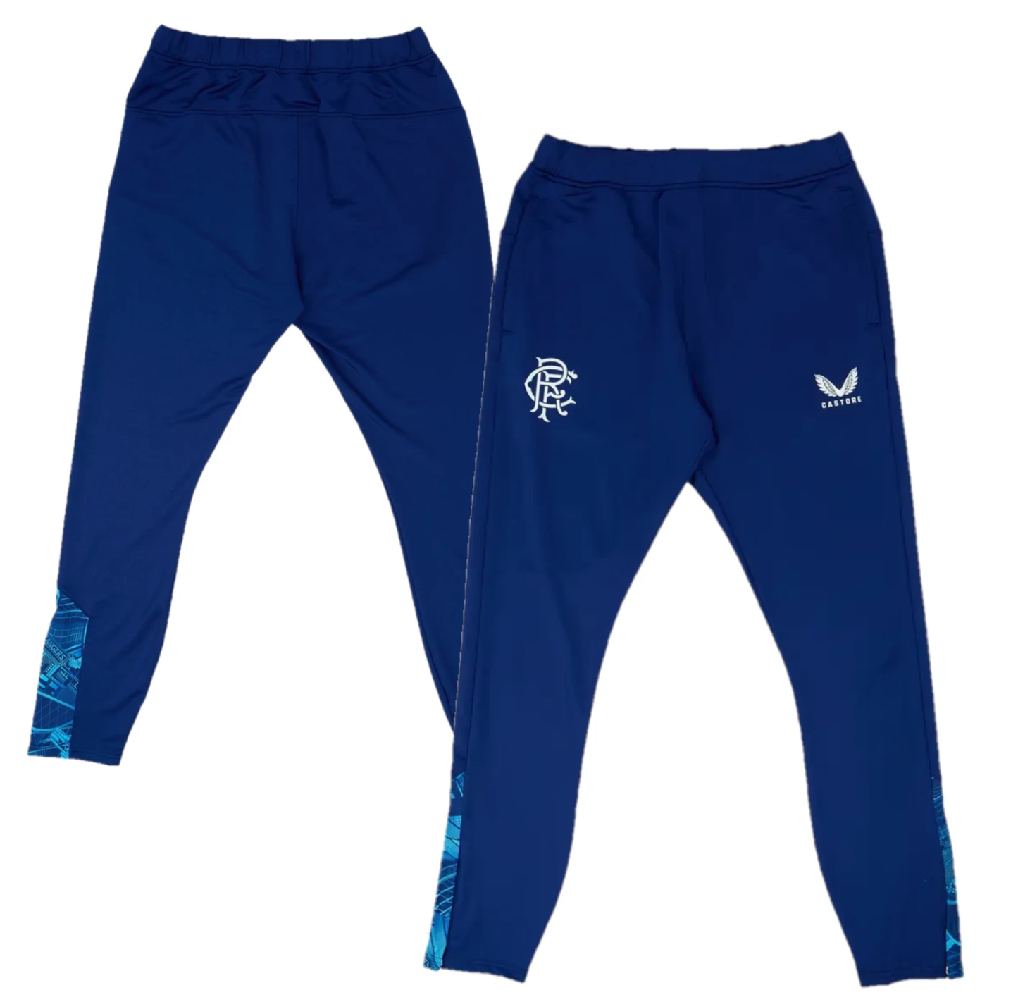 5x Rangers Men's Pants Castore Football Training Stadium Print Joggers Trousers RRP £70 Only £8 + VAT Each