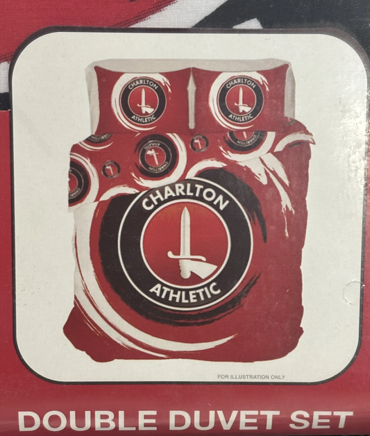 5x Charlton Athletic Double Duvet Football Bedding Duvet Set RRP £30 Only £5 + VAT Each
