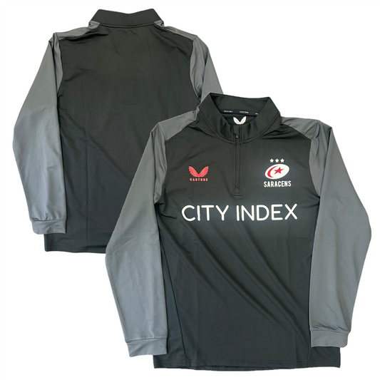 10x Saracens Rugby Castore Men's 1/4 Zip Jacket RRP £75 Only £17.50 each