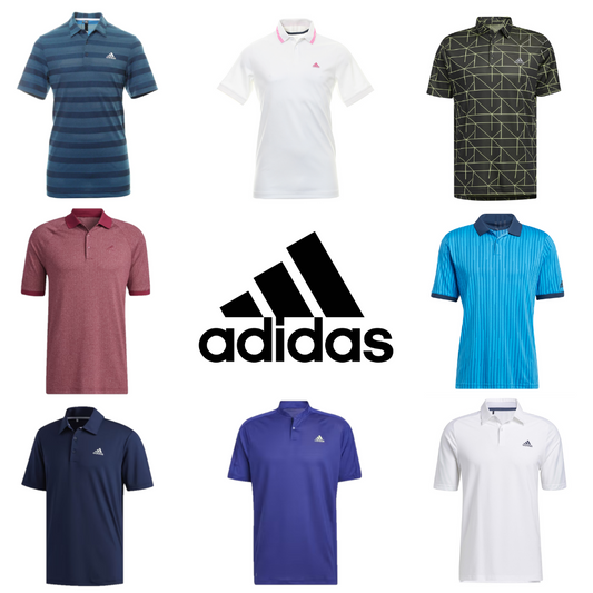 50x adidas Men's Golf Polos Only £12.00 + VAT per Unit