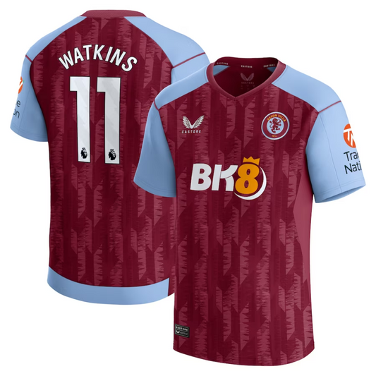 Last 6x Aston Villa Men's Castore 23/24 Home Watkins Football Shirts RRP £65 Only £16 + VAT each