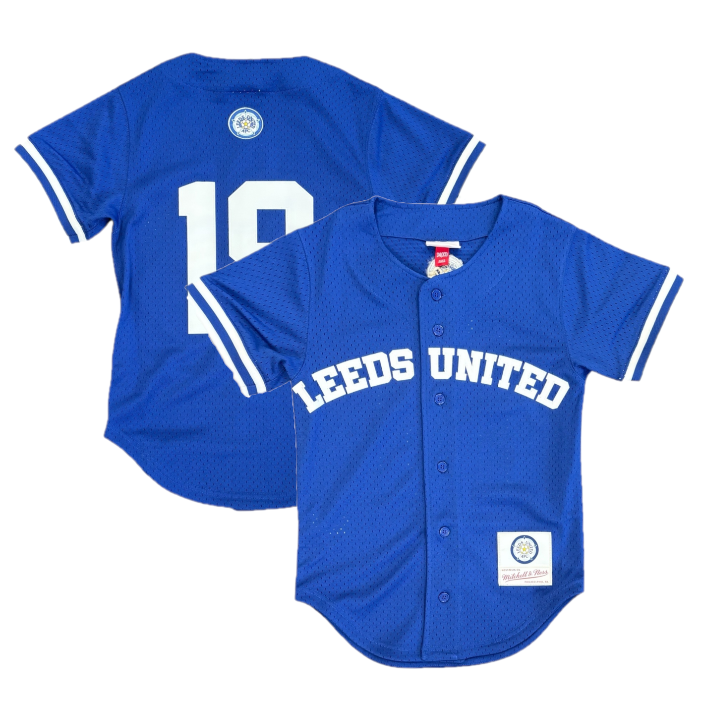 LAST 12X LEEDS MITCHELL & NESS JERSEYS FOOTBALL, £10 EACH, PACK PRICE £120