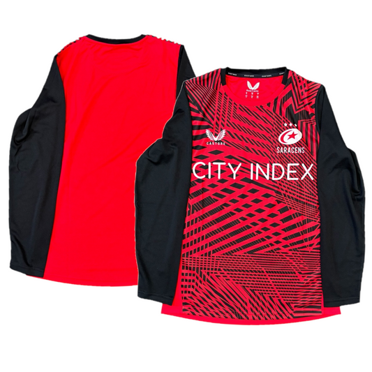 10x Saracens Rugby Castore Women's LS Training Shirt RRP £50 Only £6.00 each