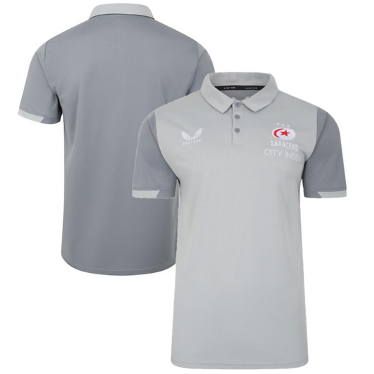 7x Saracens Rugby Men's Castore Travel Polo RRP £50 Only £10.00 each