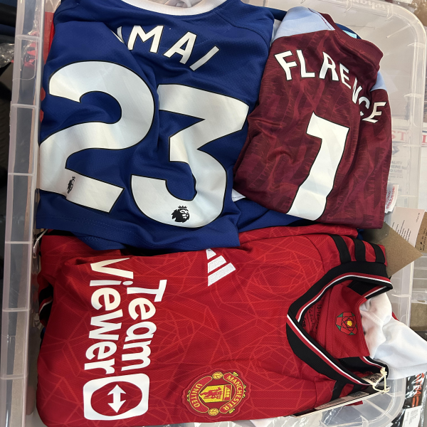 75x Kids Random Personalised Football Shirts RRP £60 Only £3.00 each